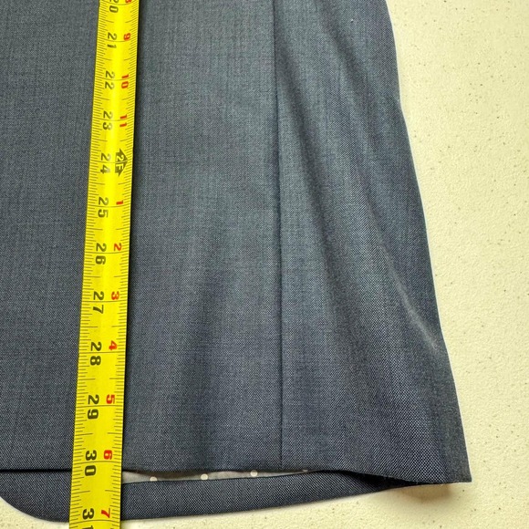 Indochino Blazer Mens 42R Blue 100% Wool Two Button Sport Coat Jacket - Picture 13 of 15